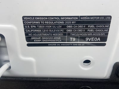 2025 Nissan Versa SR